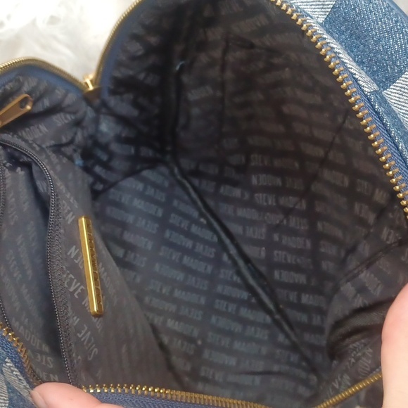 Steve Madden Blue Checkered Backpack main image 14